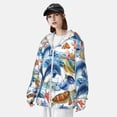 thumbnail image 3 of Kdxio Marine Animals Print Women Men Sun Protection UPF 50+ Jackets Zip Up Long Sleeve Hoodie Hiking Lightweight with Pockets, 3 of 7