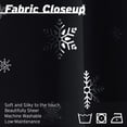 thumbnail image 3 of Aurora Home  Silver Foil Snowflake Thermal Insulated Blackout Curtains Black - 96"L, 3 of 5