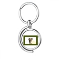 thumbnail image 1 of Watch Dog Pet Border Art Deco Fashion Rotating Keychain Metal Keyring Holder, 1 of 2