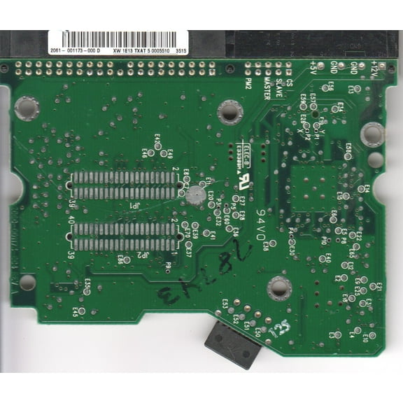 WD2500BB-50DWA0, 2061-001173-000 D, WD IDE 3.5 PCB