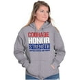 thumbnail image 4 of US Air Force Courage Honor Strength Zip Up Hoodie Men's Women's Brisco Brands S, 4 of 6
