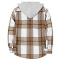 thumbnail image 4 of WOYY Toddler Boys Hooded Plaid Jacket Long Sleeve Shirt Casual Outerwear, Sizes 3-4T, 4 of 4