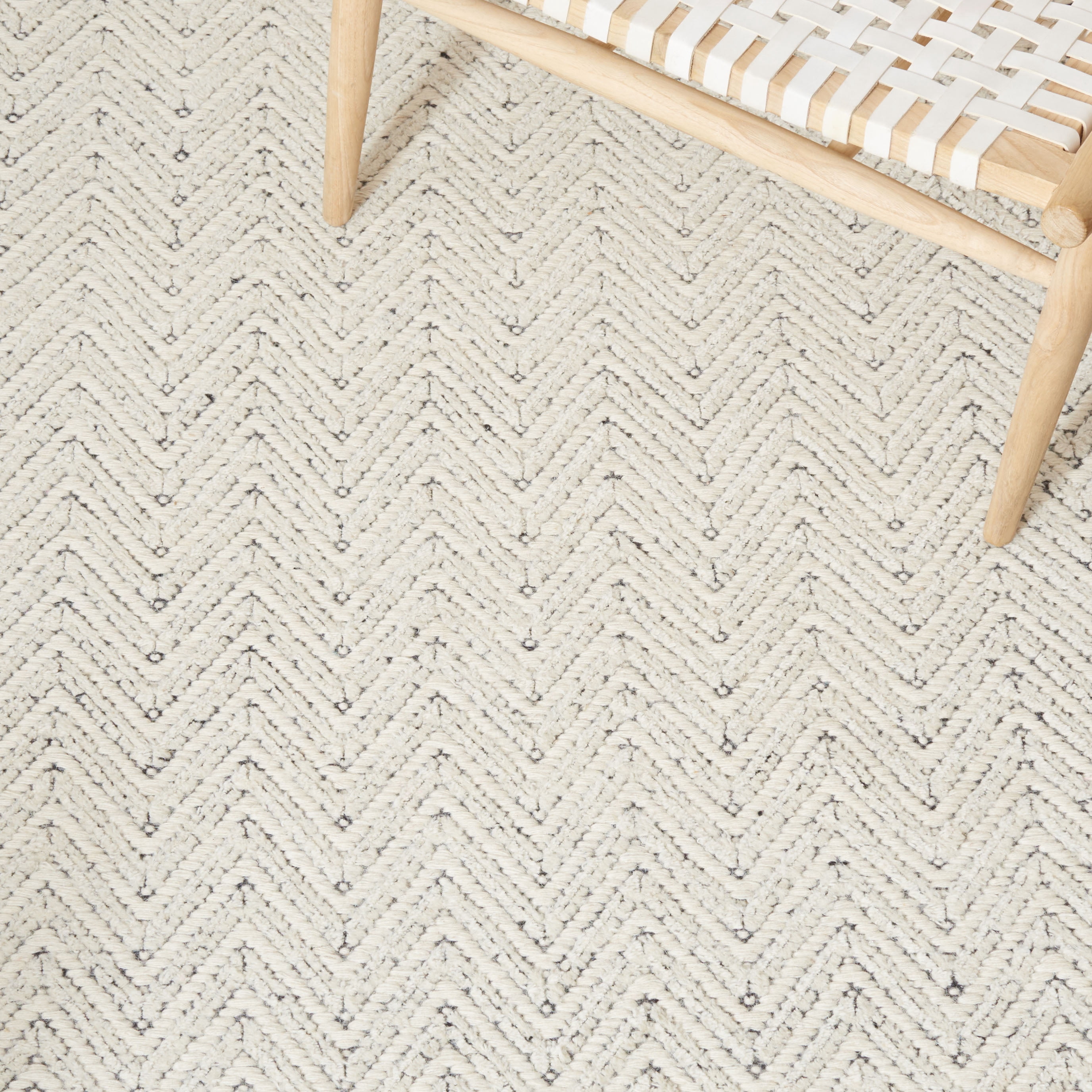 SAFAVIEH Martha Stewart Geometric Area Rug, Ivory/Grey, 3' x 5'