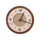 thumbnail image 3 of Reloj de pared con adorno de pared, silencioso, con marco de madera, para colgar en la cocina y el comedor. Redondo, 3 of 9
