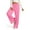 Pink, variant on Women's Solid Color Sweatpants, High Waist Wide Leg Elastic Waist Lounge Pants, Loose Fit Workout Trousers for Fall, Casual Wear, Yoga and Daily Loungewear Hot Pink L