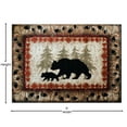 thumbnail image 5 of Masada Rugs Cabin Lodge Area Rug Bear and Cub scene (4 Feet X 5 Feet), 5 of 7