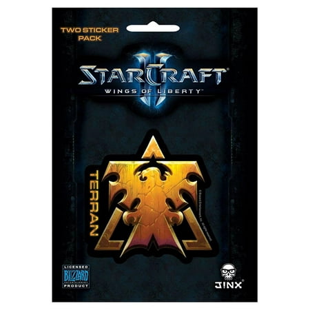 StarCraft II: Wings of Liberty Multi-size Sticker 2-Pack: Terran, (X3 Terran Conflict Best Mods)