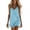 Blue, variant on Womens Dresses V-Neck Trendy Cocktail-Length Solid Sundress Leisure Comfy Sundress Cotton Linen Fabric Skin-Friendly Minimalist Going out Women Dresses for Daily Wear