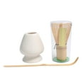 thumbnail image 4 of 3 in 1 Matcha Set Bamboo Whisk Teaspoon Handmade Tea Sets Indoor Kitchen Tea\-making Tools Festival Christmas Gifts White, 4 of 9