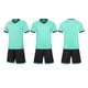 thumbnail image 1 of Conjuntos de blusas y camisas de manga corta con cuello en V. Conjunto de traje de fútbol de color sólido para niños para juegos deportivos universitarios, partidos de rendimiento, uniformes de entren, 1 of 5