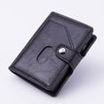 thumbnail image 1 of Portatarjetas de crédito - Cartera delgada anti-RFID - Bolsillo de papel de identidad y protege sus tarjetas azules - Estuche de cuero pequeño y delgado que protege contra la piratería bancaria - Cart kaili Sencillez, 1 of 5