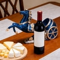 thumbnail image 6 of HuiXinOu Horse Carriage Metal Wine Bottle Holder Rack, Decorative Wine Stand for Home Bar Countertop Storage Display, 6 of 7