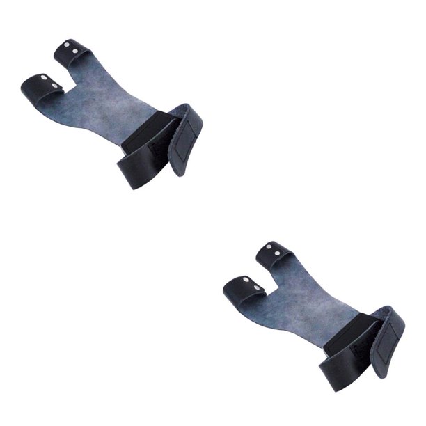 Eigraketly Herramienta de caza, protector de mano ajustable, práctica de entrenamiento de tiro, guantes protectores portátiles, equipo para Negro 2piezas