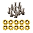thumbnail image 1 of 10pcs/set JDM Style Washer Nut License Plate Bolts Fender Flare Stickers M6x20  Auto Car Styling Tuning Modification, 1 of 7