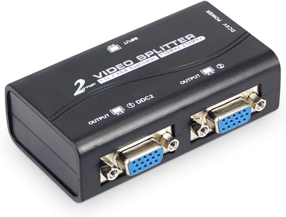 Merek VGA Splitter 1 Divided into 2 VGA 