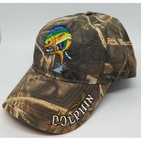 Just Hook 'em Camo Dolphin Cap - Unisex