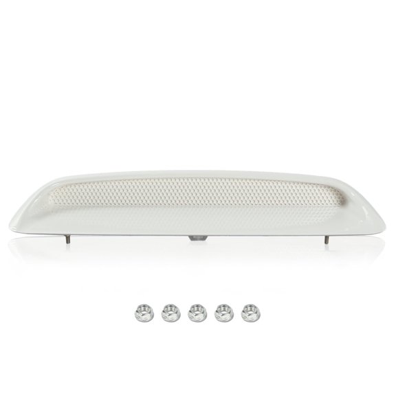 CROSSDESIGN White Plastic Front Hood Scoop High Quality Fit for 2005-2011 Toyota Tacoma