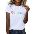 thumbnail image 2 of Blouses pour Femmes, Blouse à Manches Courtes Imprimée Mode pour Femmes, T-Shirt Amusant à Col Rond, 2 of 6