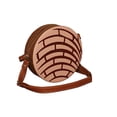 thumbnail image 3 of Bolsa en forma de PAN DE CONCHA, Diseño de Pan Dulce, Bandolera Redonda, Cross-Body para Mujer, Color Rosa, Correa Cruzada y Ajustable, Moda Kawaii. (Bolsa para Mujer)., 3 of 5