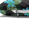 thumbnail image 4 of Tropical Pet Bed, Plumeria Palm and Monstera Leaves, Chew Resistant Pad for Dogs and Cats Cushion with Removable Cover, 24" x 39", Charcoal Grey Multicolor, by Ambesonne, 4 of 4