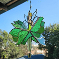 thumbnail image 2 of Dancing Lady Stained Glass Spinner Outdoor Hanging Decor Garden Decorations Decorative Wind Spinner Ouddoor Butterfly A, 2 of 5