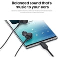 thumbnail image 3 of PYYNA-2025 New in-Ear Earbuds Stereo Headphones for Samsung Galaxy Z Fold6S24S23S22S21S20 Note 10 10+ - with Microphone and Volume Remote Type-C Connector-Black, 3 of 4