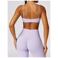thumbnail image 2 of Sujetador deportivo con cuello cuadrado for mujer, tirantes finos, camisola acolchada, Yoga, espalda cuadrada inalámbrica, sujetador de entrenamiento, Top corto, 2 of 6