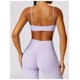 thumbnail image 2 of Sujetador deportivo con cuello cuadrado for mujer, tirantes finos, camisola acolchada, Yoga, espalda cuadrada inalámbrica, sujetador de entrenamiento, Top corto, 2 of 6