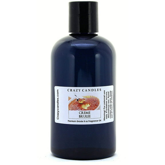 Crazy Candles 8oz Creme Brulee Bottle 8 Fl Oz Each (237ml) Premium Grade Scented Fragrance Oil