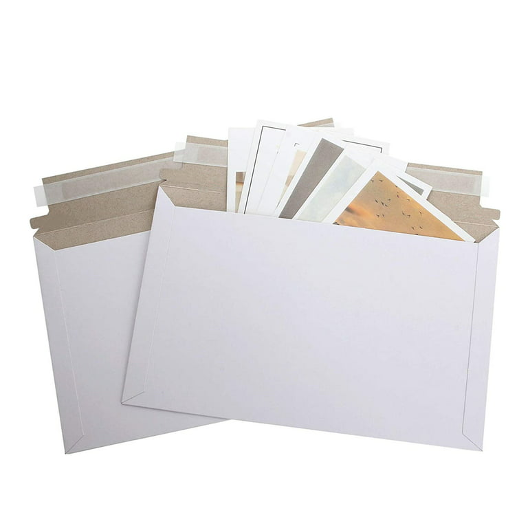 50x Brown Kraft Paper Blank Postcards Pack Self Mailer Mailing