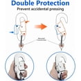thumbnail image 4 of 1 Pcs Adjustable Climbing Lanyard, Non-Shock Absorbing Lanyard 4 - 6 Feet Outdoor Tree Climbing Belt Restraint Lanyards, Safety Belt Blue, 4 of 6