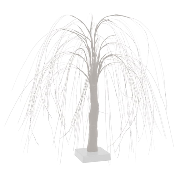 HengDidi 60 LED 20" Lighted Tree with 8 Modes, USB/Battery Powered Flexible Branches for Indoor/Outdoor Christmas Wedding Party Home Decor (White)