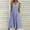 Blue, variant on RYDCOT Casual Women Plus Size Dress,Women's Fashion Casual Sleeveless V-Neck Button Striped Print Pocket Maxi Dress/Gray 12(2Xl)