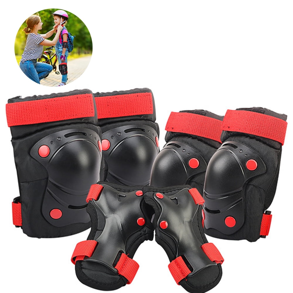 Kids Protective Gear Set Helmet Knee Wrist Guard Elbow Pad for Outdoor Sports US 