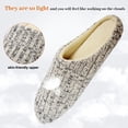 thumbnail image 3 of Dinheiro Zapatillas de interior de espuma viscoelástica sin cordones para dormitorio, acogedores zapatos ligeros de verano para exteriores con suela de goma, 3 of 5