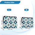 thumbnail image 4 of FORMRS 13"-13.3" Laptop Sleeve Protective Case Soft Carrying Quilted Computer Bag Cover, Blue Mosaic Pattern, 4 of 7