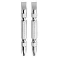 thumbnail image 1 of Uxcell 2pcs Punta de Destornillador Magnética de Doble Extremo 6mm PH2/SL6 2.56"/65mm 1/4" Vástago Destornillador Phillips Ranurado Plano, 1 of 7