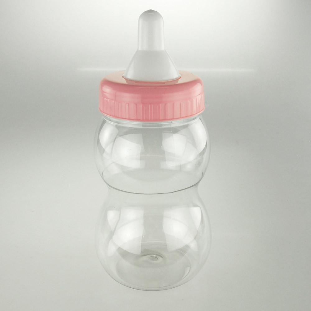 Large Plastic Baby Milk Bottle Coin Bank, 13inch, Light Pink Walmart
