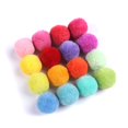 thumbnail image 2 of 40 colores mezclados 40mm redondo chico artesanía DIY pompones bolas suaves y esponjosas suministros de costura artesanal, 2 of 4