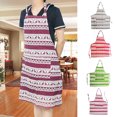 thumbnail image 2 of Bangcool Christmas Apron Creative Elk Printing Cooking Apron Adults Apron for Kitchen Bar, 2 of 10