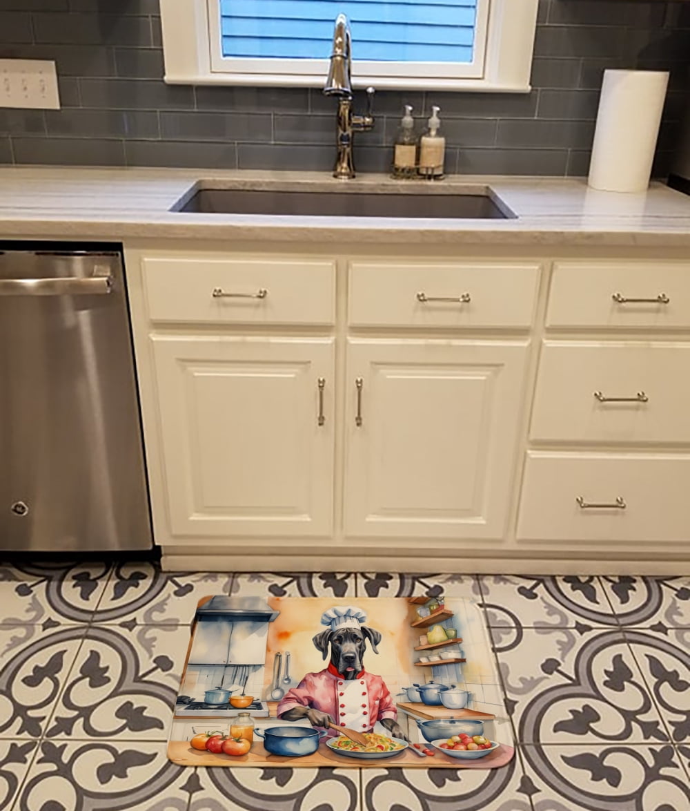 Yorkie Yorkshire Terrier The Chef Memory Foam Kitchen Mat
