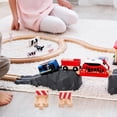 thumbnail image 3 of 2pcs Wooden Railway Train Stop Track Toy Train Scene Track Prop Railway Train Track Parts, 3 of 3