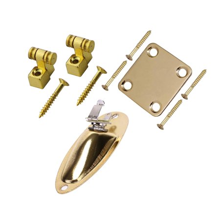 Neck Plate DIY Material Wear Resistant Durable with Screws Metal Pressing String Aureate
