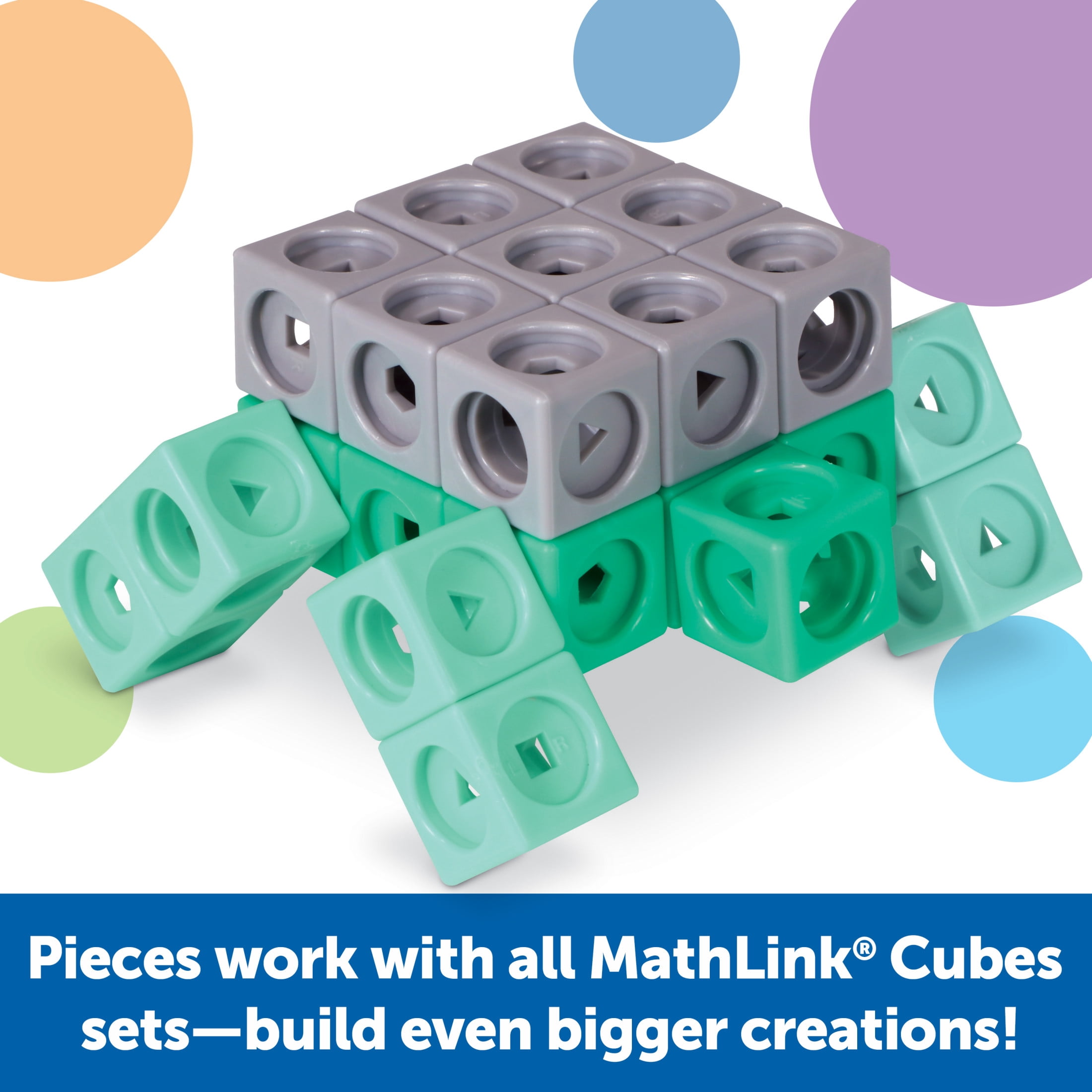 Learning Resources MathLink Cubes Kindergarten Math Activity Set Sea Adventures! Math Games Ages 5+