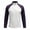 Purple, variant on Turilly Mens Long Sleeve T-Shirt Raglan Color Block Half Zip Stand Collar Compression Top Quick Dry Slim Fit Workout Tops