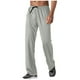 thumbnail image 2 of Pantalones deportivos rectos y elegantes para hombre, de longitud completa, lisos, holgados e informales, de poliéster, 2 of 9