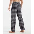 thumbnail image 3 of NY Threads Mens Flannel Pajama Pants with Pockets Soft Cotton Sleepwear Lounge PJ Bottoms, XX-Large, Black/Grey, 3 of 7