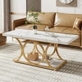 thumbnail image 1 of Table Basse Rectangulaire, Tables Basses Modernes de 47,24 Po pour Salon, 1 of 5