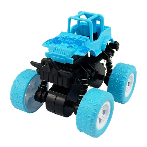 All-Terrain 4x4 Inertia Stunt Car Toy with One-Pull Back Mechanism, Durable Off-Road Vehicle for Young Children and Toddlers