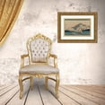 thumbnail image 3 of Hiroshige, Ando 24x17 Gold Ornate Wood Framed with Double Matting Museum Art Print Titled - A Grove of Cherry Trees (Sakura namiki zu), 1900, 3 of 4